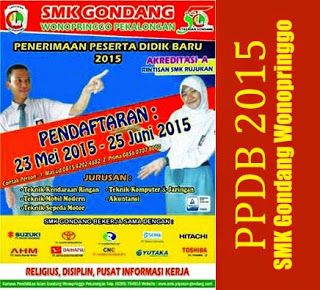 PPDB SMK Gondang Wonopringgo Pekalongan 2015
